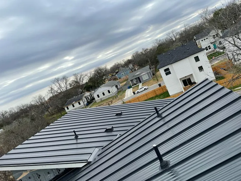 Standing seam metal roof panels with vents for Skylight Repair in Monaca